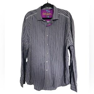 Vintage Robert Graham Long Sleeve Button Down Shirt - Size 2XL